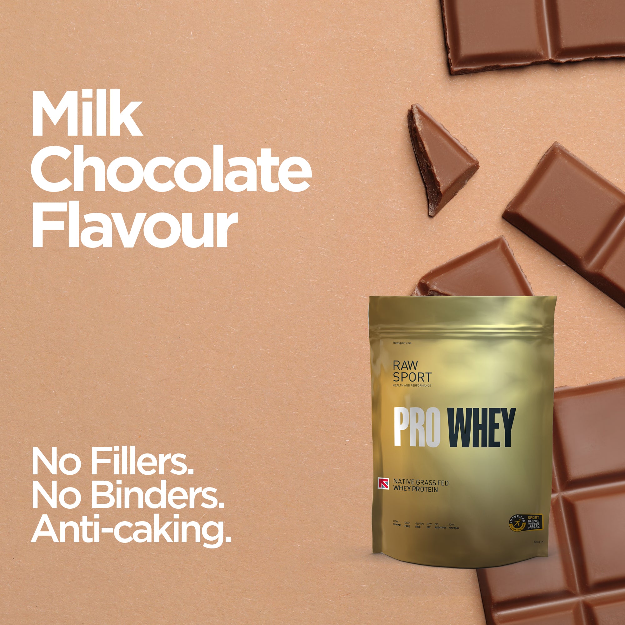 Grass Fed Whey Protein Powder Pro - Raw Sport