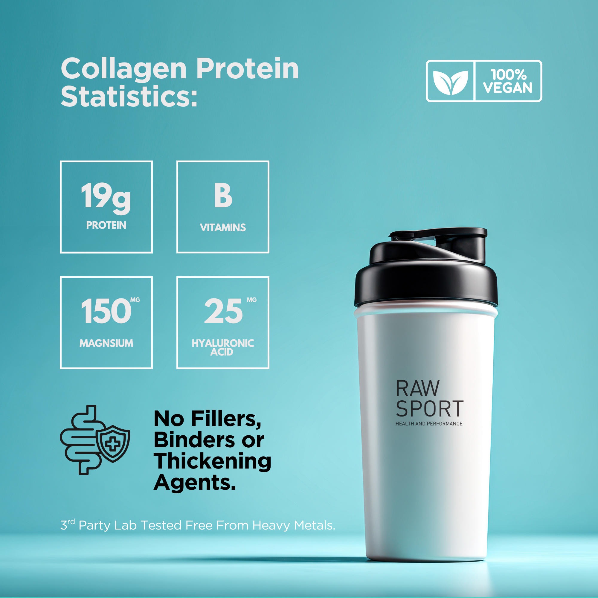 Collagen Peptide Protein Powder - Raw Sport