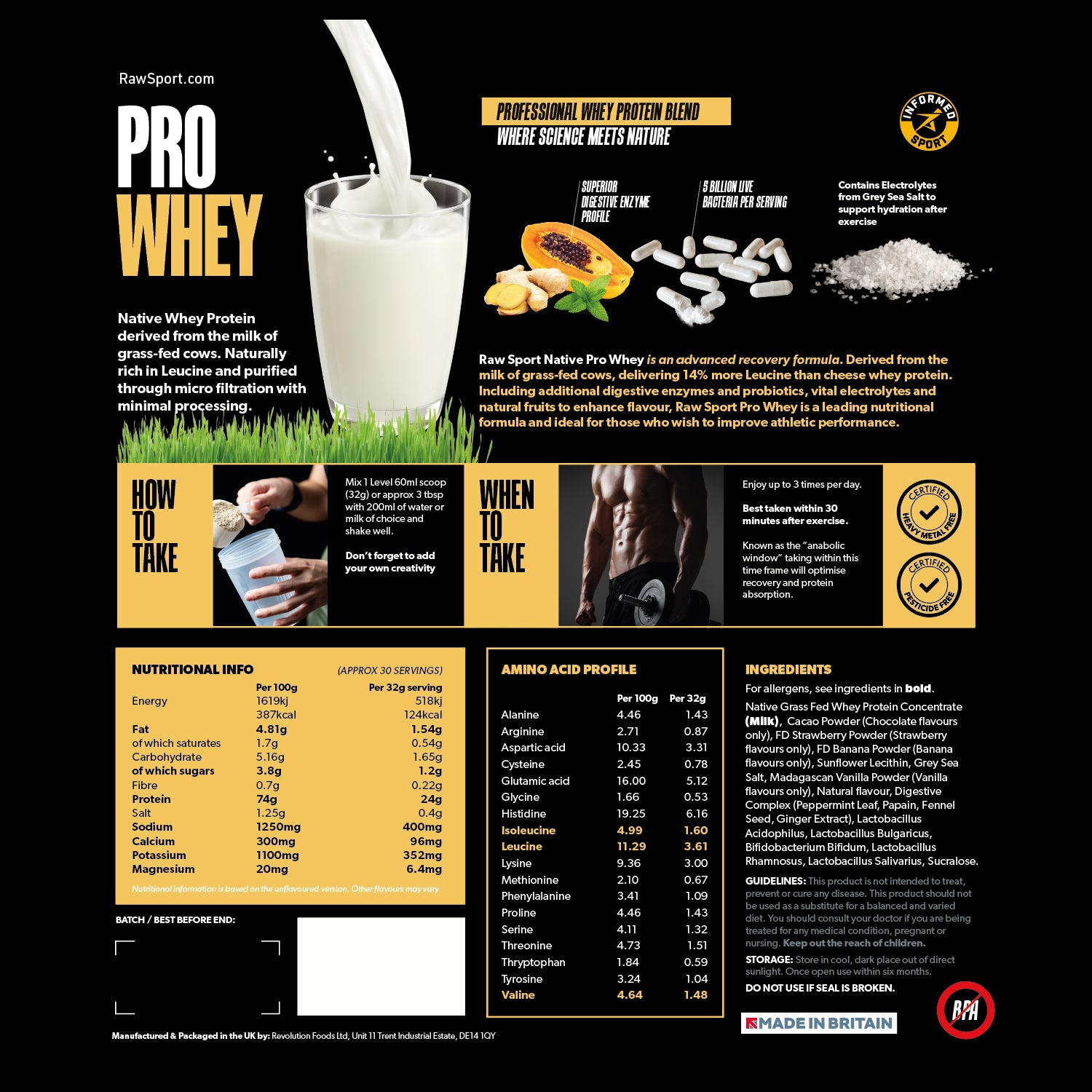 Whey Protein Pro 1 Sample Serving
