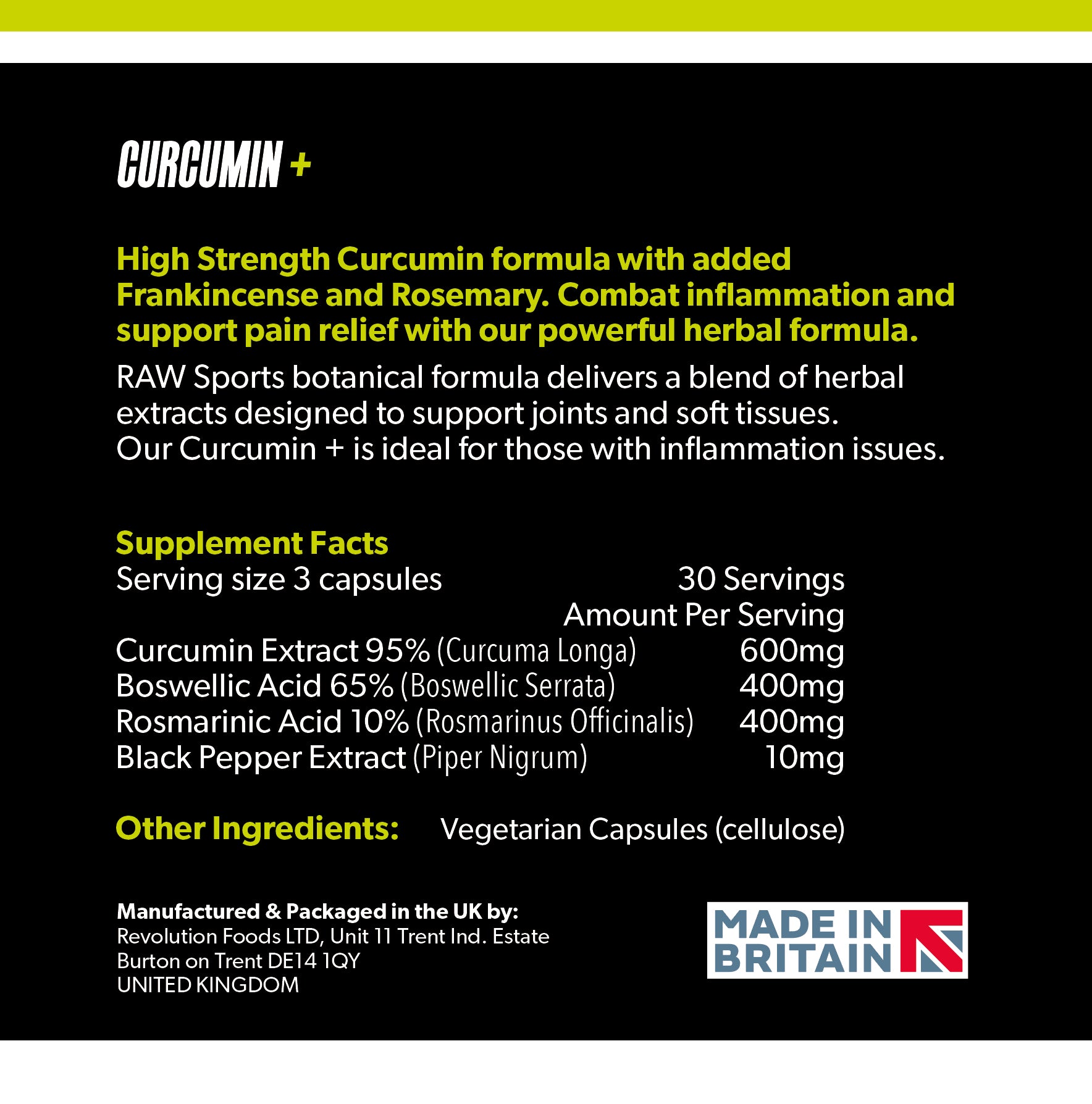 Curcumin + High Strength Joint Formula