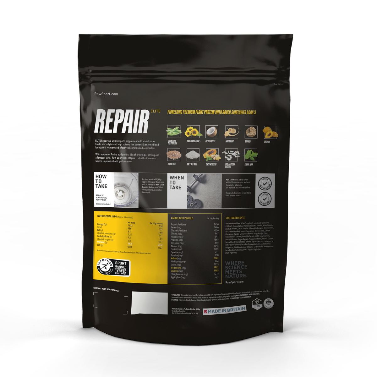 Elite Repair Protein Powder