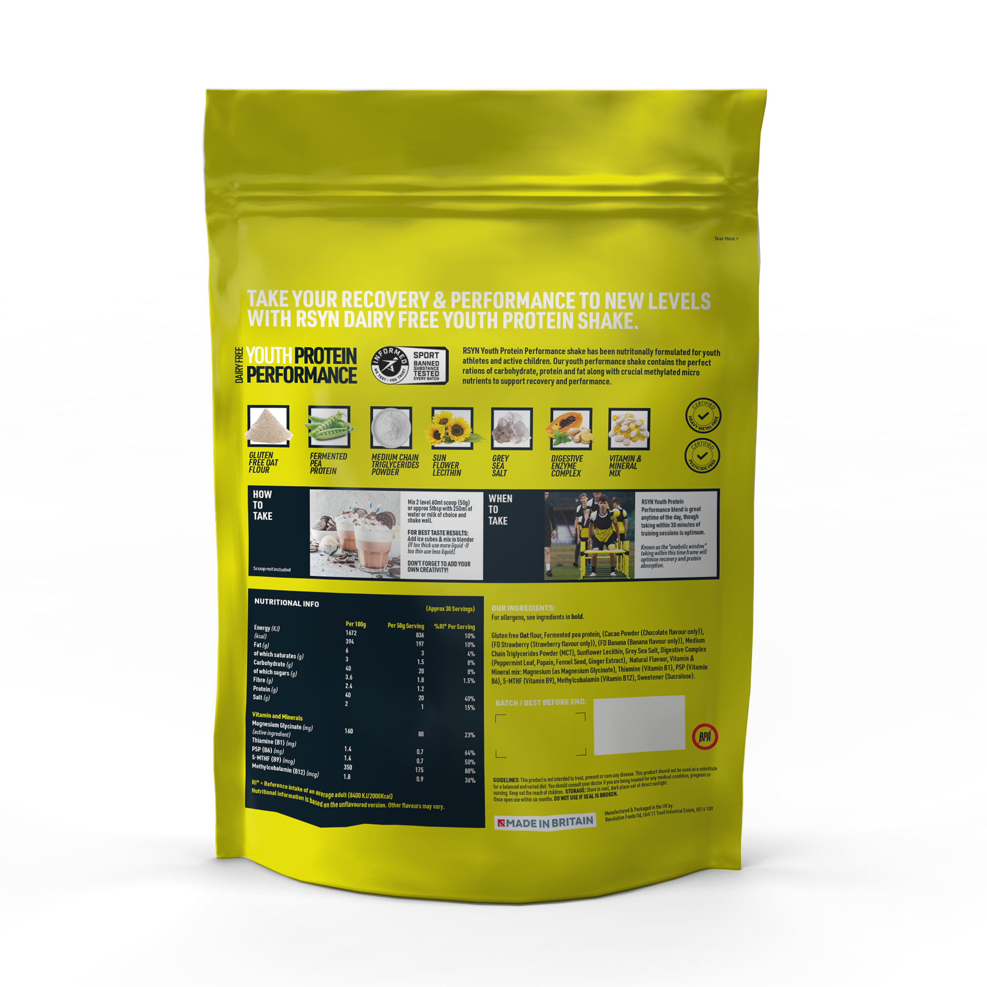 Youth Performance Plant Based Protein | RSYN
