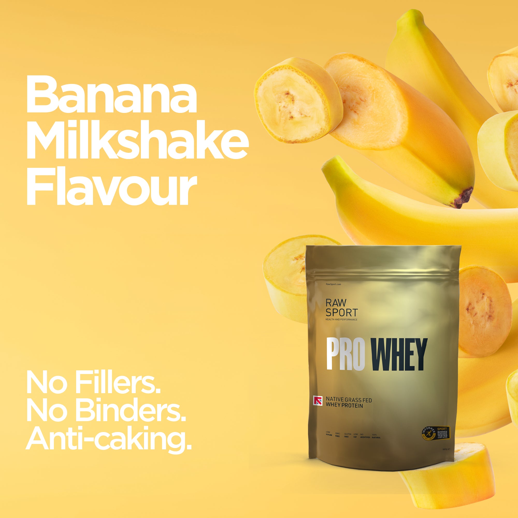 Grass Fed Whey Protein Powder Pro - Raw Sport