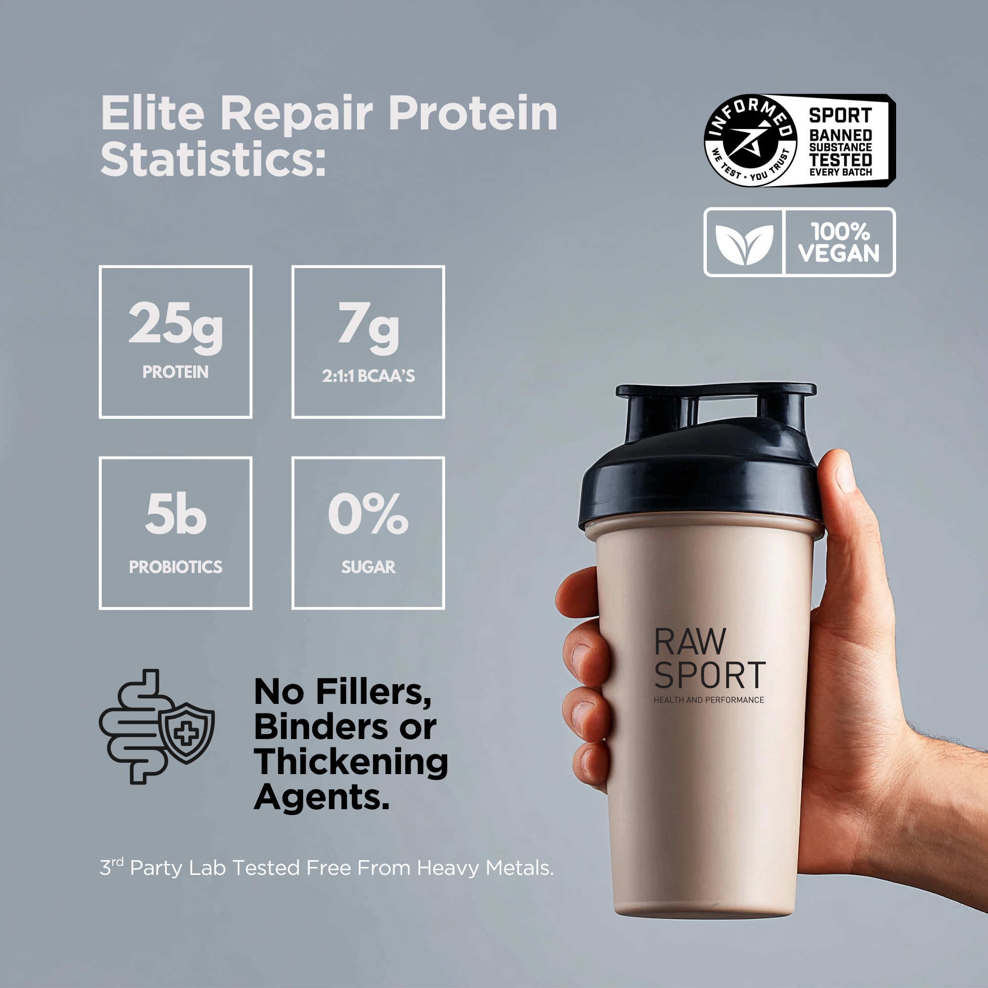 Elite Repair Protein Powder - Raw Sport